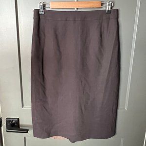 J CREW Pencil Skirt Wool Brown 8
